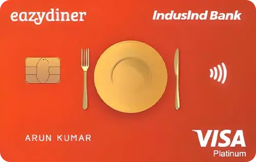 EazyDiner IndusInd Bank Platinum Credit Card