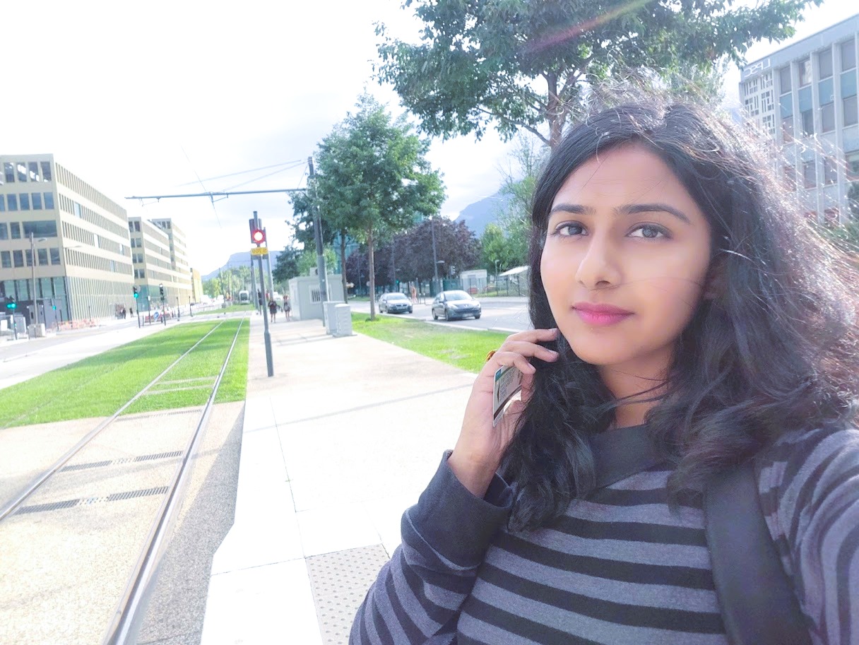 Grenoble cityscape with mountains