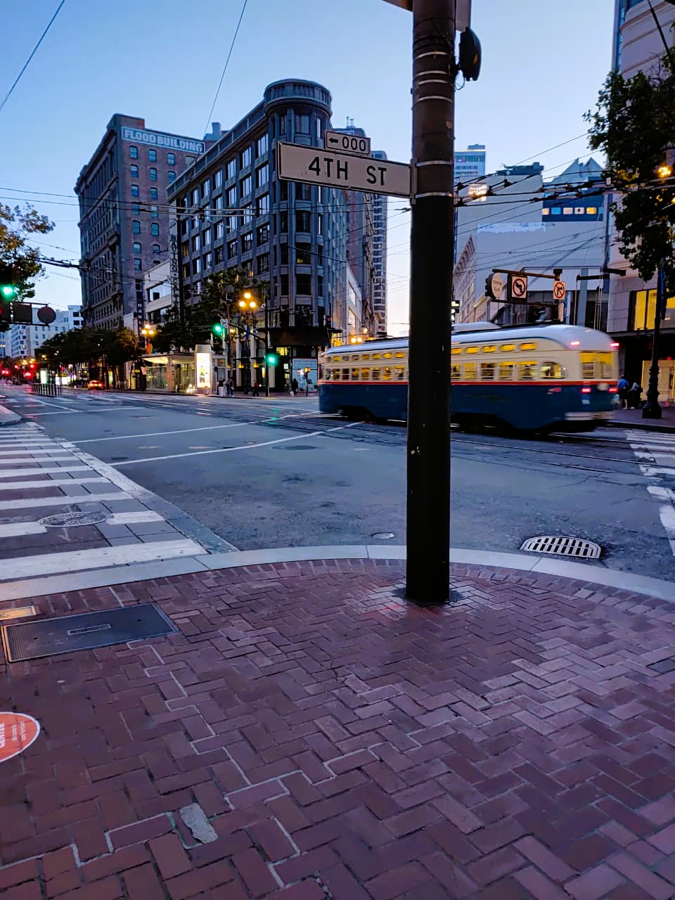 Evening lights at Union Square